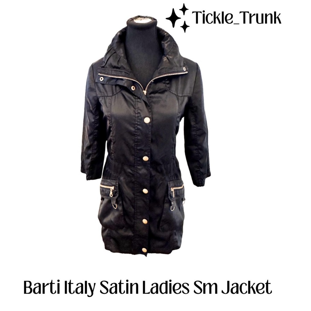 ⭐️ Barti Italy Small Black Satin Coat